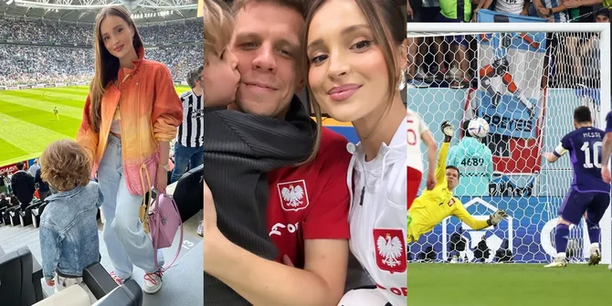 8 Potret Marina Luczenko, Penyanyi Cantik Istri Kiper Polandia Wojciech Szczesny - Suaminya Gagalkan Penalti Lionel Messi!