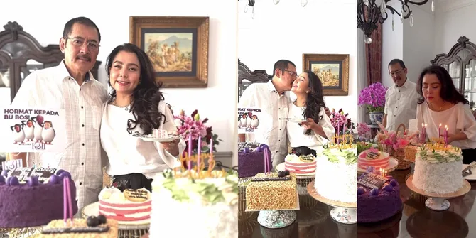 8 Potret Mayangsari Rayakan Ulang Tahun ke-52 Secara Sederhana di Rumah, Bambang Tri Cium Mesra - Sedih Jauh dari Anak
