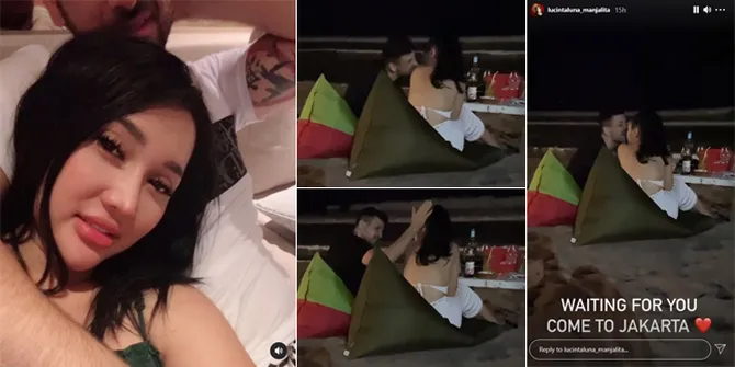 8 Potret Mesra Lucinta Luna Bareng Pacar Bule yang Dipanggil 'Daddy', Ciuman - Gigit Pundak di Tepi Pantai