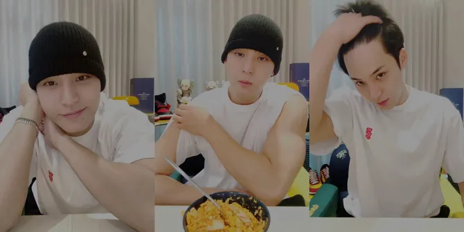 8 Potret Mingyu SEVENTEEN yang Gantengnya Kebablasan Pas Live, Makan Siang Ditemenin Carat - Pamer Tato