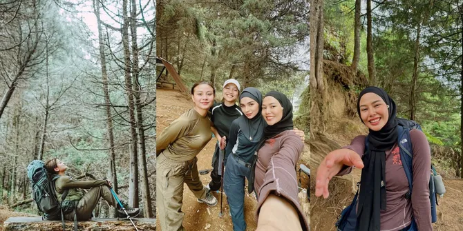 8 Potret Momen Awkarin, Dara Arafah dan Gengnya Mendaki Gunung Prau - Tetap Cantik dan Berhasil Sampai Puncak Meski Miliki Asma