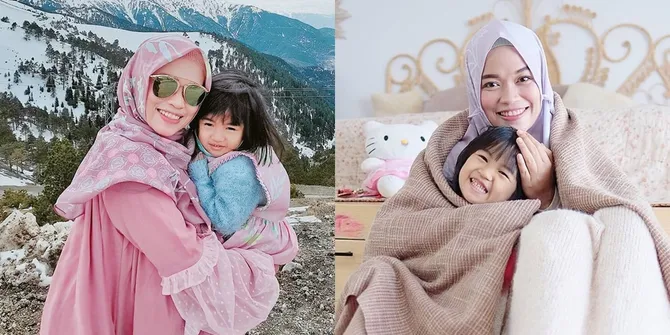 8 Potret Neng Ina Cucu Aa Gym yang Makin Cantik Menggemaskan - Dekat dengan Sang Ibu Ghaida Tsurayya 
