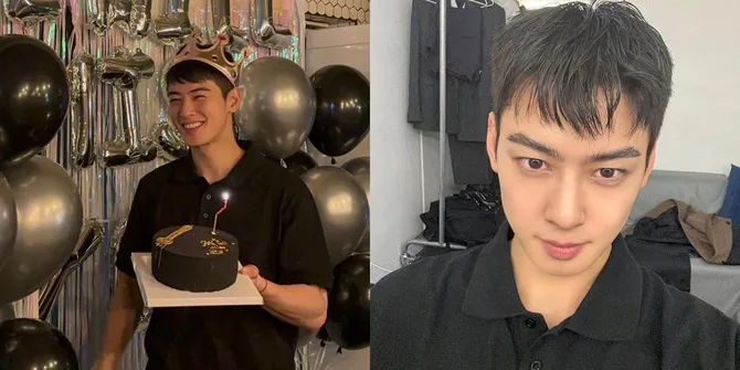 8 Potret Perayaan Cha Eun Woo Sebelum Berangkat Wamil, Aura 'Annyeong Dek' Makin Kuat usai Potong Rambut