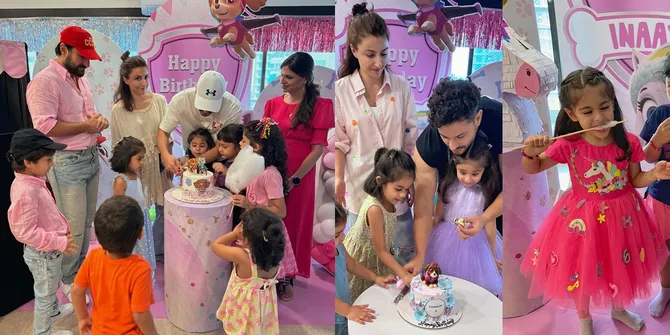 8 Potret Perayaan Ultah ke-6 Inaaya Keponakan Kareena Kapoor, Saif Kembaran Baju dengan Taimur