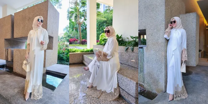 8 Potret Pesona Syahrini Pamer Abaya Elegan dan Mewah, Langsung Didatangkan dari Dubai - Makin Cantik Nan Anggun