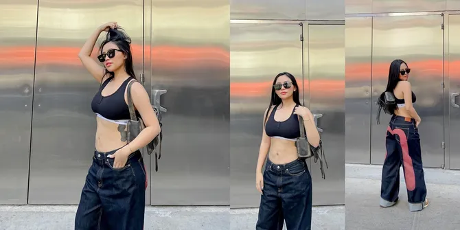 8 Potret Rachel Vennya Jalan-jalan di Amerika Pakai Sport Bra, Pamer Tato Besar - Ramai Dikritik Netizen