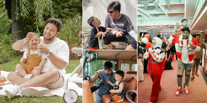 8 Potret Terbaru Gaya Ganteng Ammar Zoni Saat Momong Anak, Cocok Jadi Hot Daddy!