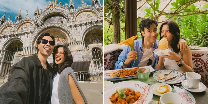 8 Potret Terbaru Vidi Aldiano & Sheila Dara Liburan di Italia, Mesra Bak Lagi Bulan Madu
