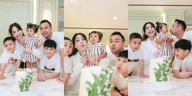 8 Potret Ulang Tahun Pertama Baby Lily Anak Raffi Ahmad dan Nagita Slavina, Dirayakan Penuh Kehangatan di Andara - Kompak Bernuansa Putih