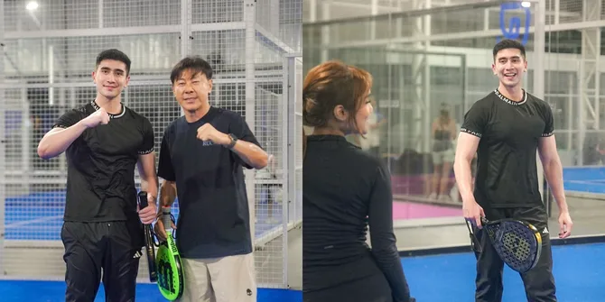 8 Potret Verrell Bramasta Main Padel Bareng STY, Kehadiran Fuji Bikin Salfok Netizen