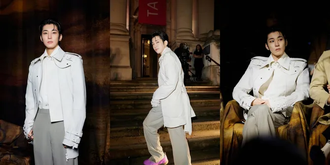 8 Potret Wonwoo SEVENTEEN di Burberry Fashion Show London, Pancarkan Pesona Ningrat - Dipuji Bak Pangeran