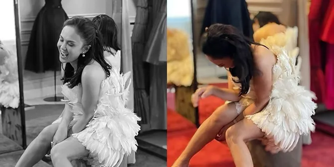 8 Potret Yuni Shara Cantik Pakai Gaun dari Bulu Angsa, Netizen Soroti Kakinya yang Terlihat Keriput