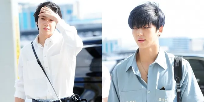 9 Foto Pesona Ganteng Pentagon di Bandara Menuju Jakarta, Bikin Deg-Degan!