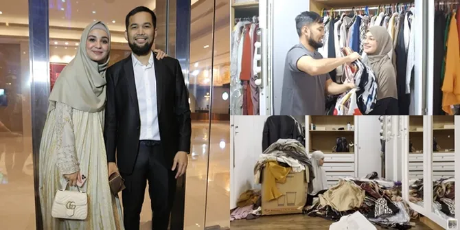 9 Momen Teuku Wisnu Ngamuk Lihat Shireen Sungkar Simpan Ribuan Baju dan Sepatu, Lemari Penuh Sesak - Menggunung Saat Disortir