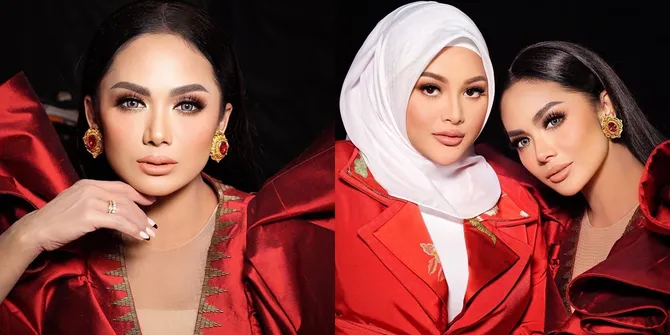 9 Pemotretan Terbaru Krisdayanti dan Aurel Hermansyah yang Menarik Perhatian, Sama-sama Cantik Kenakan Gaun Merah Bak Fotokopian