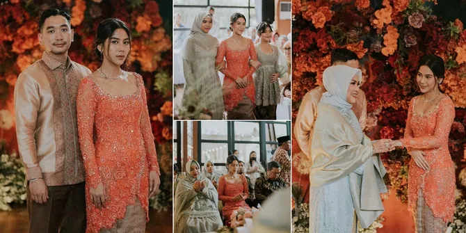 9 Potret Acara Lamaran Adinda Thomas Pemain 'KKN DI DESA PENARI', Bahagia Pamer Cincin Tunangan