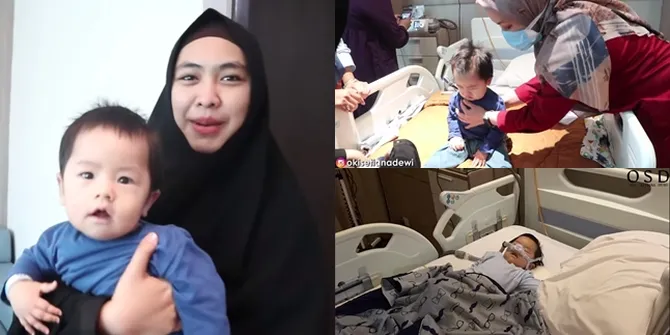 9 Potret Baby Sulaiman Putra Bungsu Oki Setiana Dewi Terapi Pernapasan di Rumah Sakit, Pakai Alat Bantu Karena Alami Berhenti Napas - Saturasi Turun Saat Tidur
