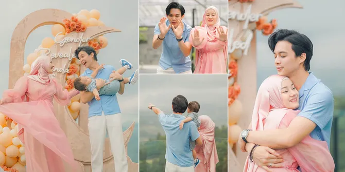 9 Potret Detik-Detik Gender Reveal Bayi Kedua Dinda Hauw dan Rey Mbayang, Shaka Siap Jadi Kakak