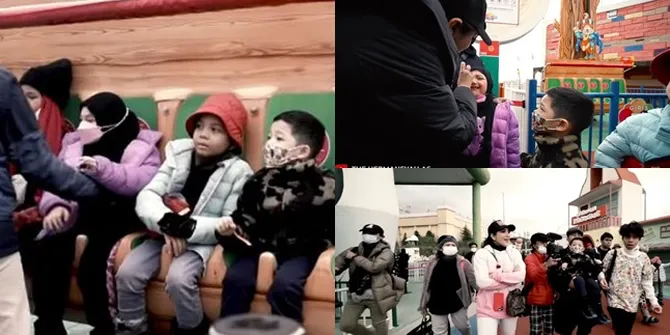 9 Potret Keluarga Ashanty dan Gen Halilintar Naik Wahana di Turki, Arsy Alami Kecelakaan dan Pipinya Terluka