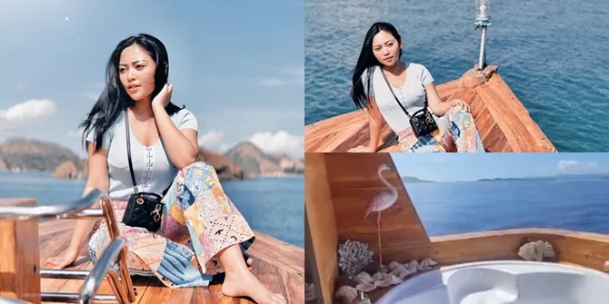 9 Potret Liburan Rachel Vennya dan Salim Nauderer ke Labuan Bajo, Berlayar Naik Kapal Pesiar Super Mewah