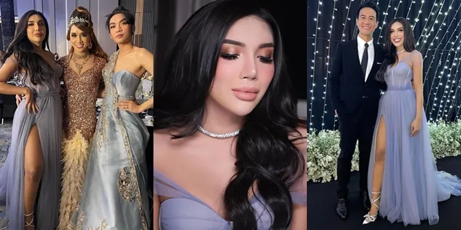 9 Potret Millen Cyrus Saat Kondangan ke Pernikahan Selebgram Putry Pandian, Stunning Pakai Gaun Belahan Tinggi - Wajah Cantik Disebut Ashanty Banget