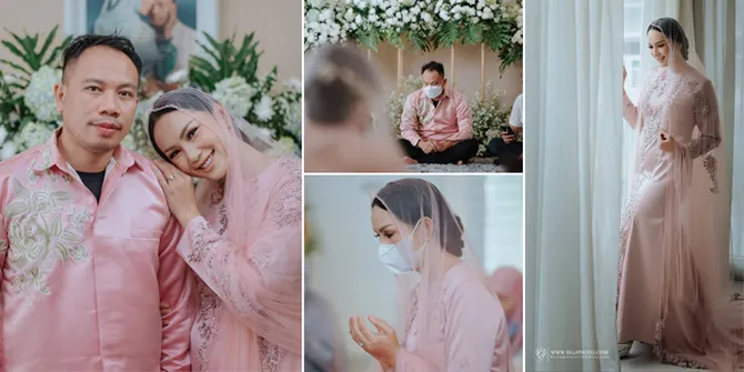 9 Potret Pengajian Pra Nikah Vicky Prasetyo dan Kalina Ocktaranny, Hangat Bernuansa Pink