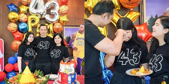 9 Potret Perayaan Ulang Tahun AHY ke-43, Gelar Syukuran Sederhana - Bertema Tema Bola Basket