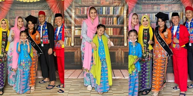 9 Potret Wisuda Syifa Adik Ayu Ting Ting, Keluarga Kompak Pakai Baju Betawi - Heboh Diarak Keliling Kampung Bak Karnaval