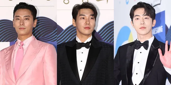 Aktor di Red Carpet Blue Dragon Awards, Joo Ji Hoon Pakai Pink