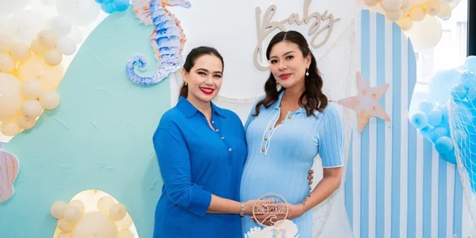 Aline Adita Gelar Baby Shower, Meriah Bertema Laut - Siap Sambut Bayi Laki-Laki