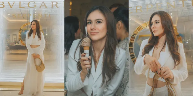 Anggun Bak Dewi Yunani, 10 Potret Wulan Guritno Hadiri Event BVLGARI - Foto Sambil Pegang Es Krim Aja Cantik Banget