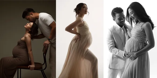 Aura Cantik Bumil Terpancar, 8 Potret Maternity Shoot Terbaru Jessica Mila Bersama Suami