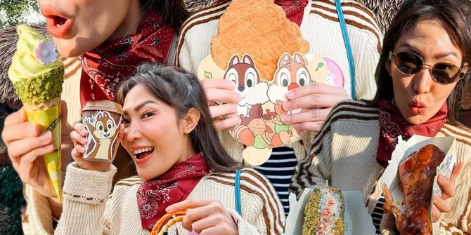 Ayu Dewi Spill Jajan Tiap 5 Menit Sekali  di Disneyland, Kalap saat Liburan