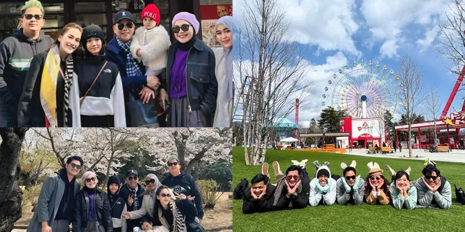 Ayu Ting Ting - Andre Taulany, 7 Potret Artis Liburan ke Jepang Usai Lebaran