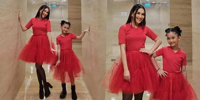 Bagai Pinang Dibelah Dua! Deretan Foto Ayu Ting Ting yang Suka Kembaran Baju Bareng Bilqis, Sama-Sama Cantik