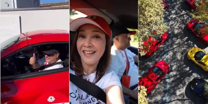 Bahagia Banget, Potret Maia Estianty Keliling Lima Kota di Italia Naik Ferrari - Jadi Pengalaman yang Seru