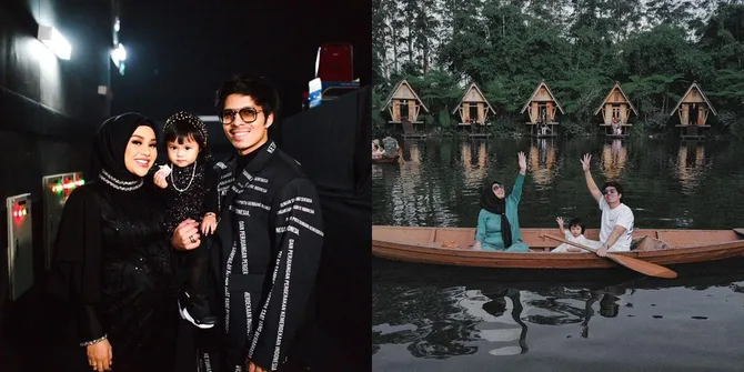 Bak Babymoon, Ini 8 Potret Aurel Hermansyah dan Atta Halilintar Staycation di Dusun Bambu - Bandung, Asyik Naik Perahu Bersama Ameena