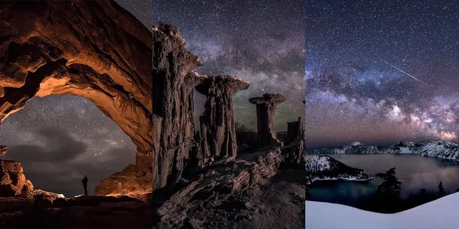 Bak Editan, Momen Langit Malam Hari Ini Diabadikan Dengan Indah!