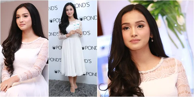 Bak Seorang Princess! Tya Arifin Tampil Cantik Dengan Gaun Putih