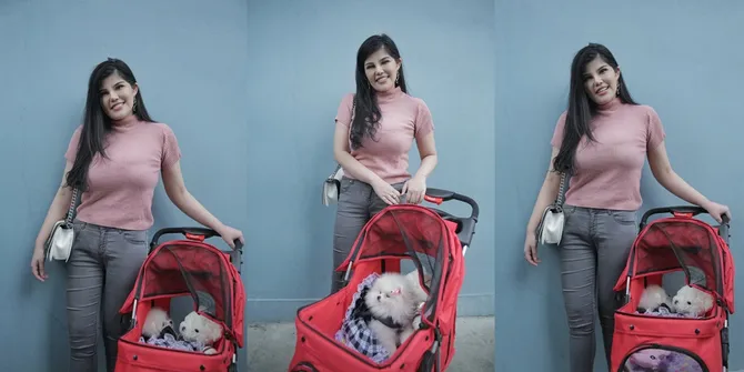 Bawa Anjing Pakai Stroller, Dita Soedarjo Dikira Bawa Bayi