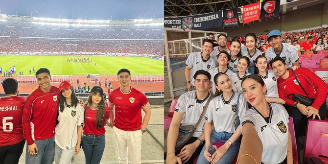 Begini Beda Fuji dan Thariq Halilintar yang Sama-Sama Nonton Indonesia Vs Bahrain di GBK, Bareng Circle Masing-Masing