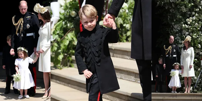 Beragam Ekspresi Lucu Pangeran George di Royal Wedding