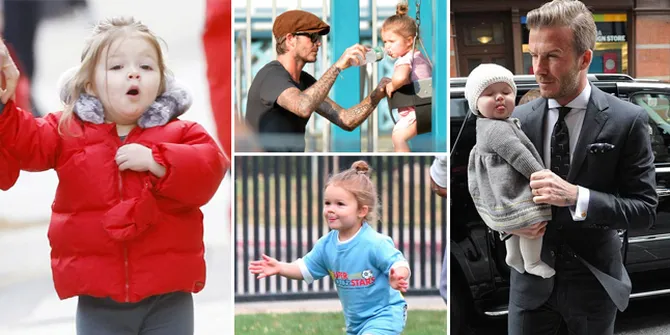 Berbagai Ekspresi Lucu Ala Harper Beckham, Awas Gemas Maksimal!