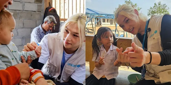 Berjiwa Sosial Tinggi! 8 Potret Felix STRAY KIDS Ikut Jadi Relawan UNICEF di Laos