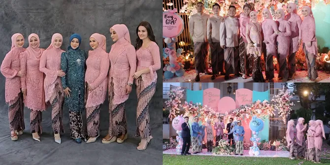 Bestie Till Jannah, 8 Potret Geng Mamayu Jadi Pagar Ayu di Acara Gender Reveal Lesti Kejora - Aurel Hermansyah Hingga Margin Wieheerm Pakai Kebaya Seragam