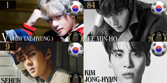 Bintang Korea Yang Masuk Most Handsome Faces 2017, V BTS Nomor 1