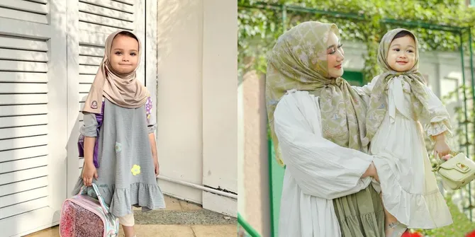 Bisa Jadi Inspirasi Baju Lebaran, Simak 8 Potret Anak Selebriti Kenakan Busana Muslim - Lucu dan Menggemaskan!