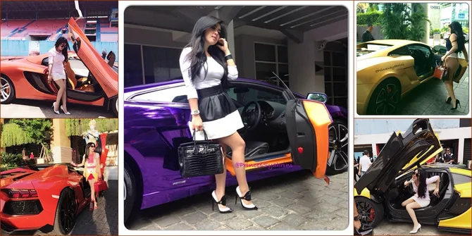 Brum Brum Brum, Intip Hobi Syahrini Tunggangi Mobil Mewah