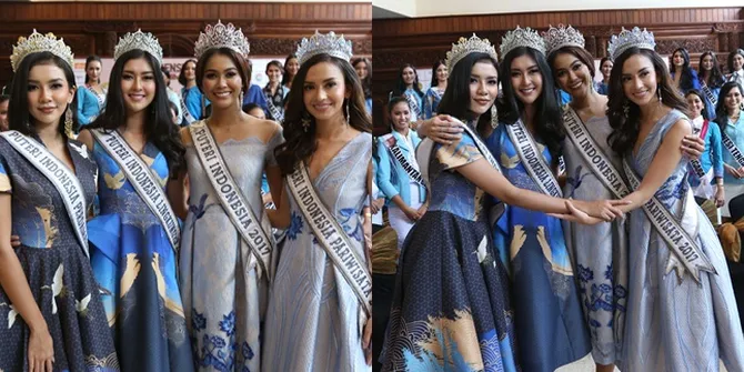 Bunga, Kevin & Karina Kumpul Dukung Finalis Puteri Indonesia 2018