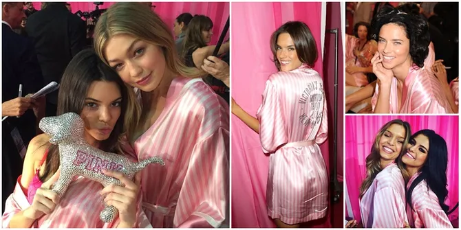 Cantik-Cantik! Intip Backstage Victoria's Secret Fashon Show 2015